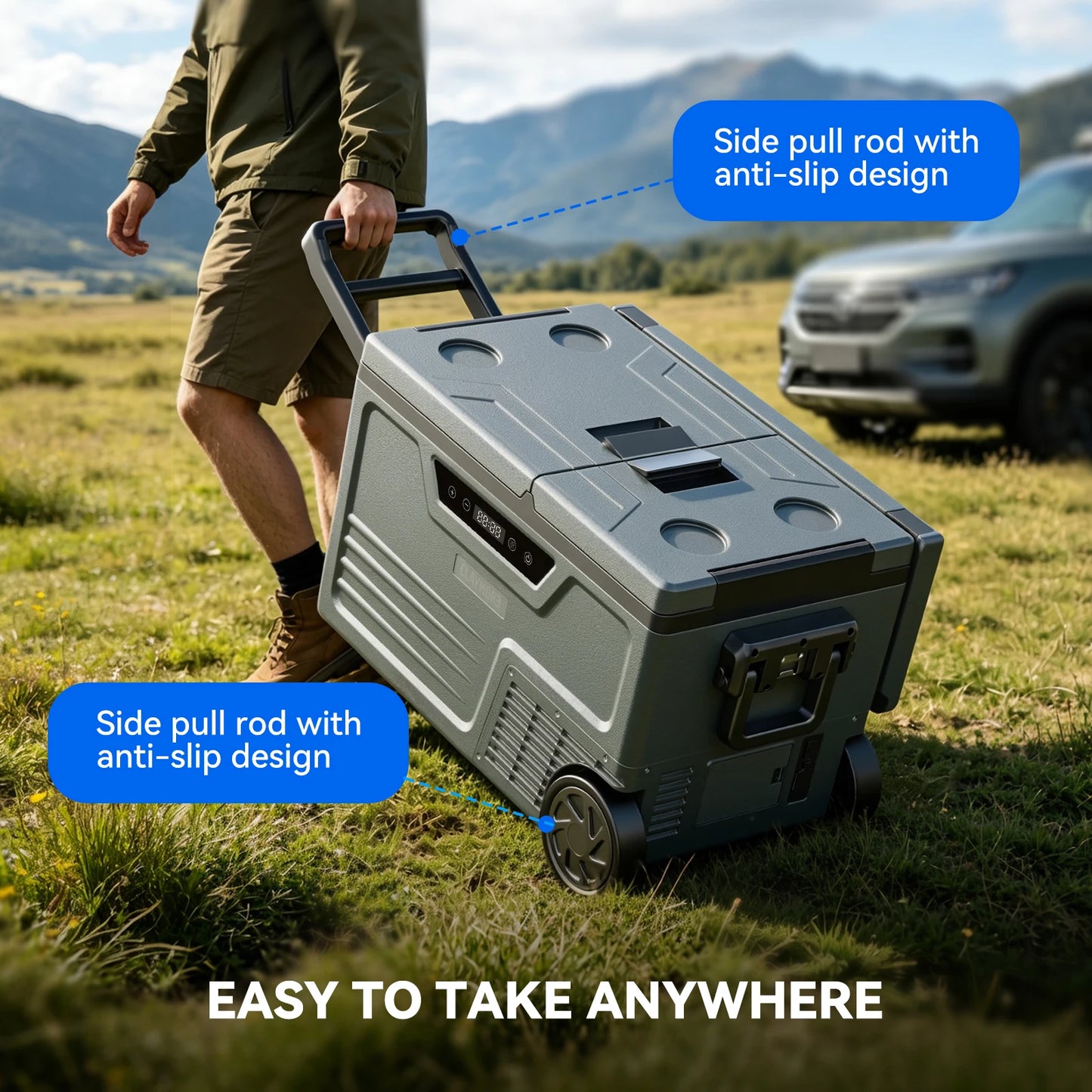 Glacière Électrique 48L Double Zone - Bluetooth APP | Camping & Voyage