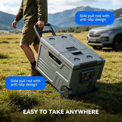 Glacière Électrique 48L Double Zone - Bluetooth APP | Camping & Voyage