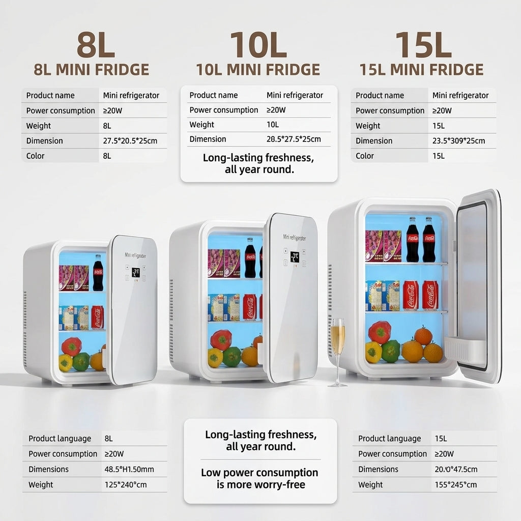 Frigo Portable Chaud & Froid - 8L, 10L ou 15L | Voiture & Camping