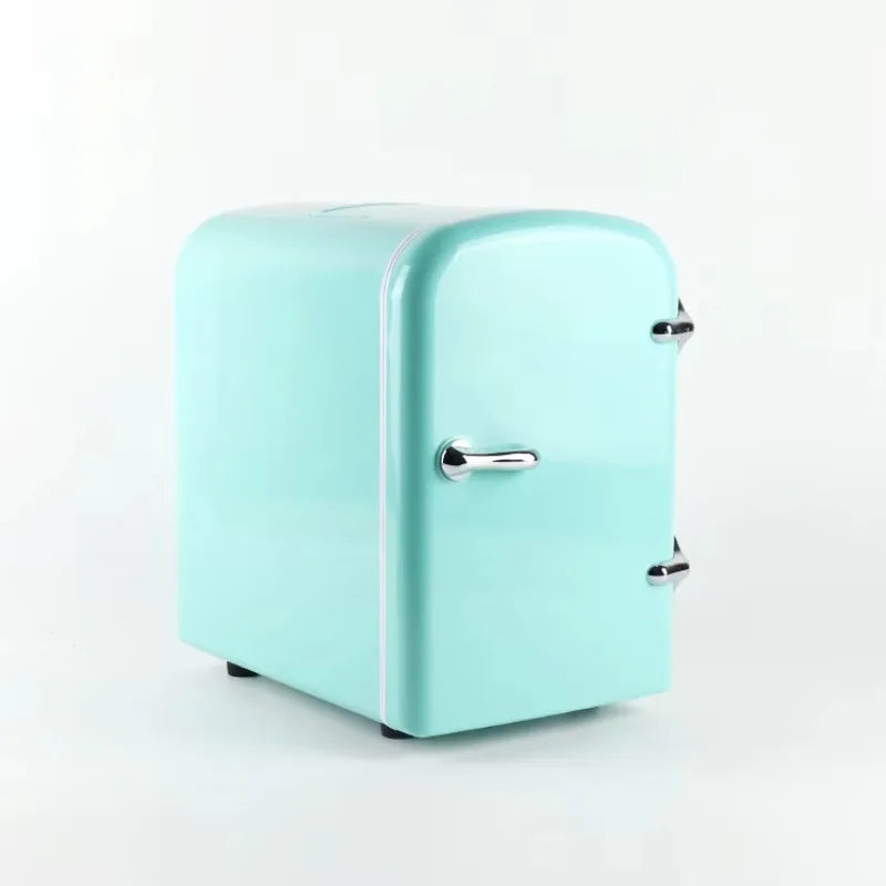 Mini Frigo Vintage Portable 4L - Rétro | Bureau & Voiture