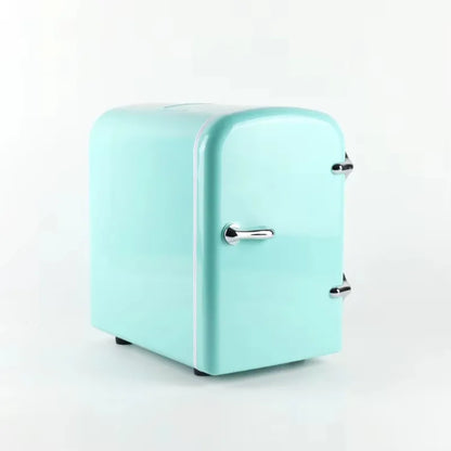 Mini Frigo Vintage Portable 4L - Rétro | Bureau & Voiture