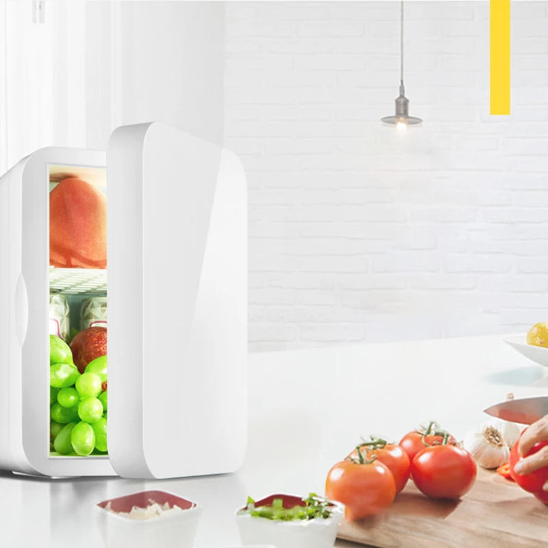 Mini Frigo 8L Portable - Voiture, Maison & Cosmétiques | 12V/220V