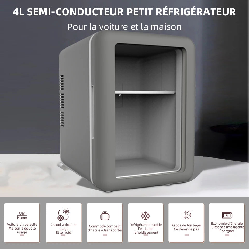 Mini Frigo 4L Compresseur E-ACE - Voiture & Maison | Camping
