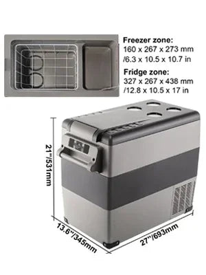 Glacière Électrique Compresseur 15L à 55L - Contrôle APP | -20°C