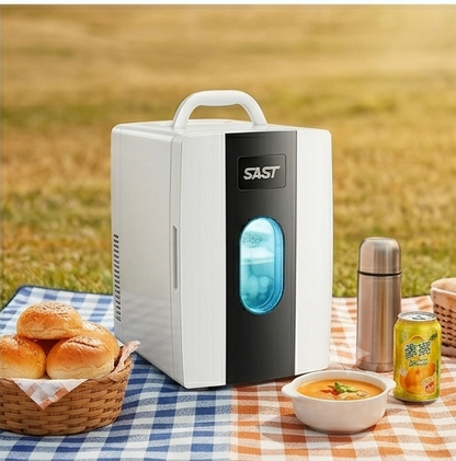 Mini Frigo Voiture 12L - Silencieux & Grande Capacité | 12V/220V